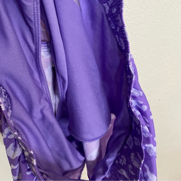 All In Motion Midrise Run Purple Cheetah Print Shorts Size L - Picture 8 of 8